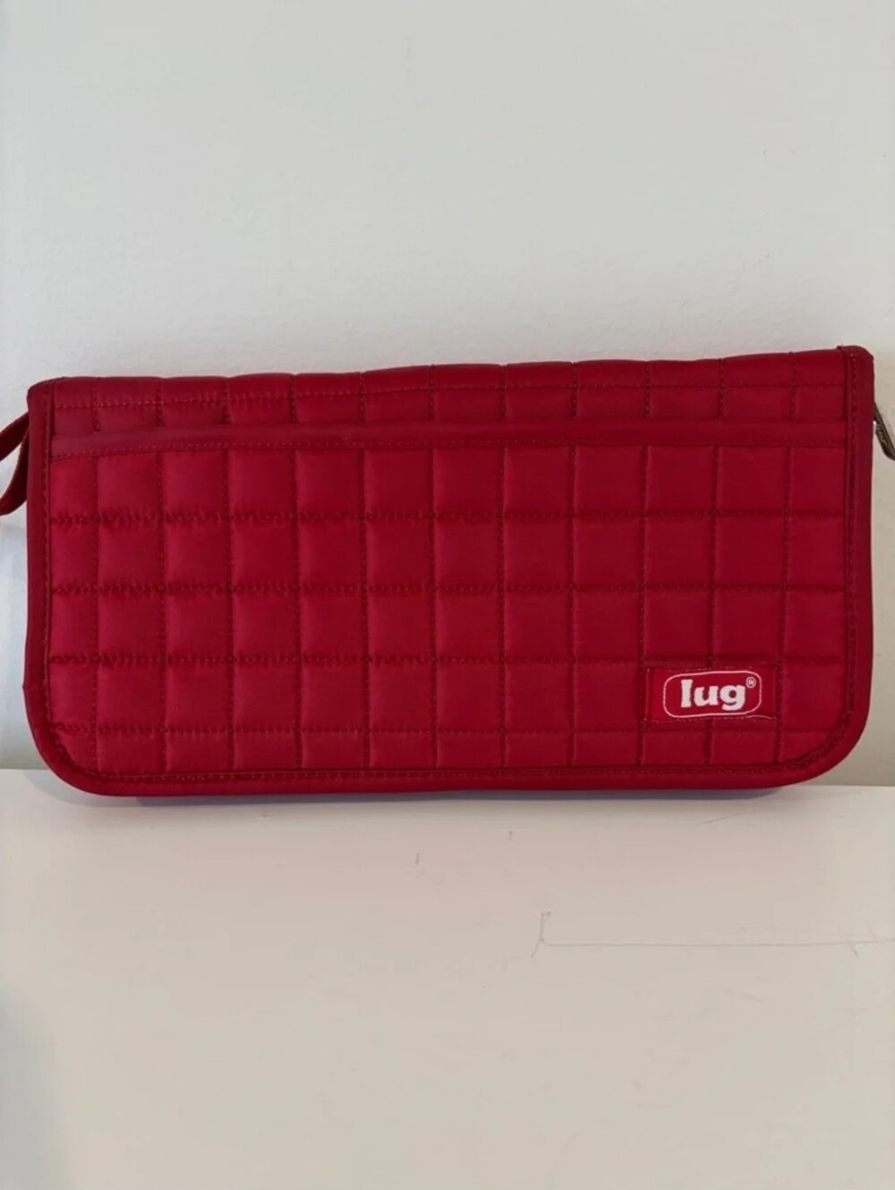 NWOT Lug Tango Quilted Red Wristlet Travel Wallet Organizer